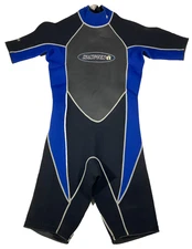 Hang Ten Shorty Wetsuit Medium Spring/Summer 3x2 Neoprene Surf Surfing Water Ski