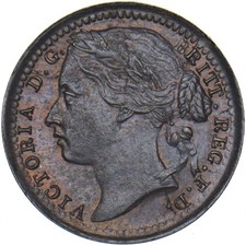 1885 Third Farthing - Victoria British Bronze Coin - Very Nice