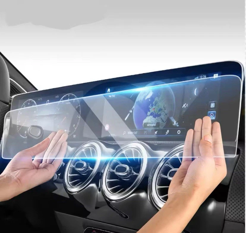 Protector de pantalla de vidrio templado para Mercedes Benz Clase A W177 A180 A200 2 piezas Foto 3 de 3