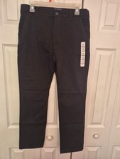 NWT The Children's Place Boys Stretch Skinny Chino Pants: Size 14 Husky, Black