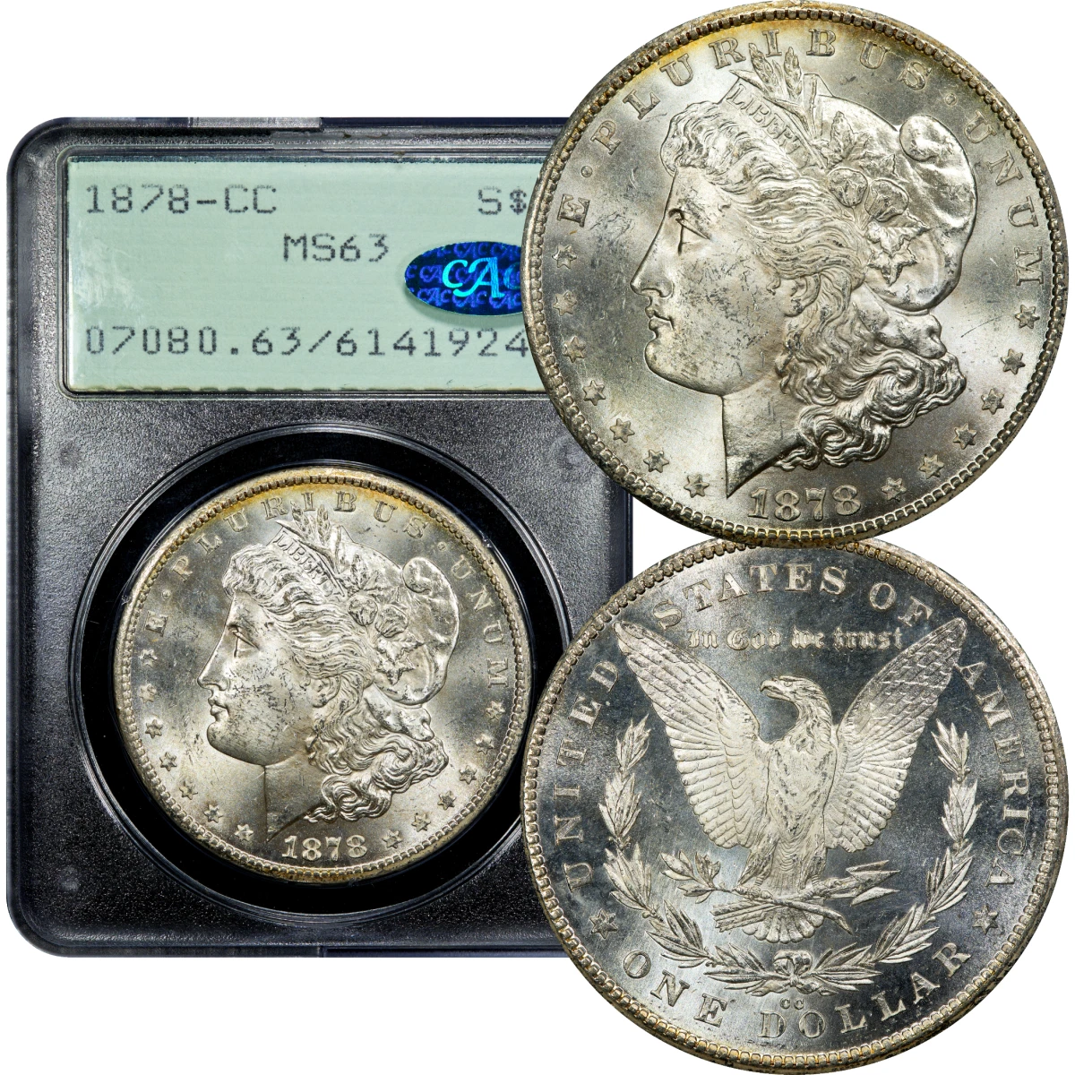 Carson City Grade MS 63 1878 Year Morgan US Dollars (1878-1921
