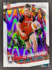 2025 Panini WNBA Prizm TE-HINA PAOPAO Rookie White Seismic #61 Atlanta Dream
