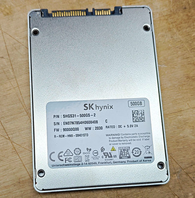 SK hynix Gold S31 500GB 2.5'' SATA III Internal SSD Silver SHGS31-500GS-2