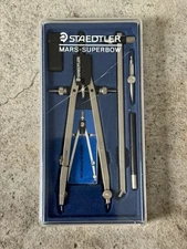 Vintage Staedtler Mars Superbow Drafting Compass Set – Germany – Complete Boxed