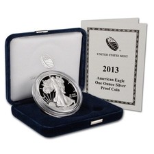 American Silver Eagle 2013 West Point Proof 1oz Silver Coin OGP With COA