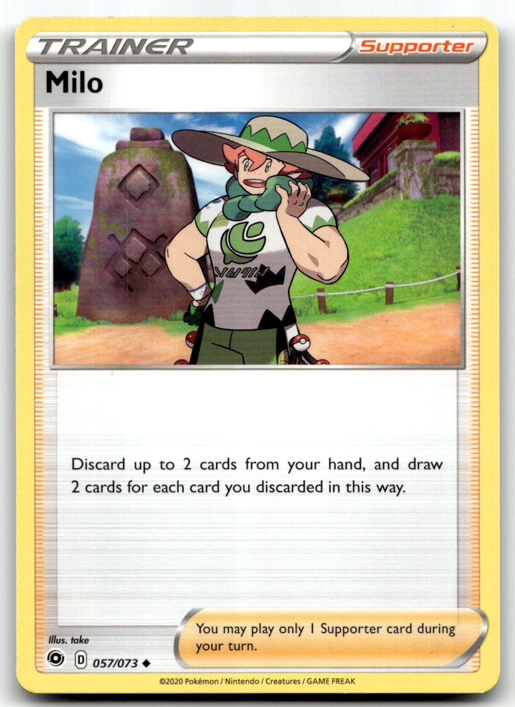 Milo 57/73 Champion's Path Uncommon Normal Pokemon TCG NM