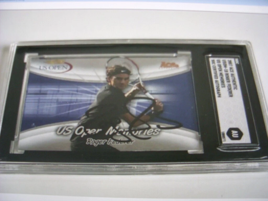 Carte Signée Roger Federer - Authentifiée Beckett (BAS) - Carte Originale Auto