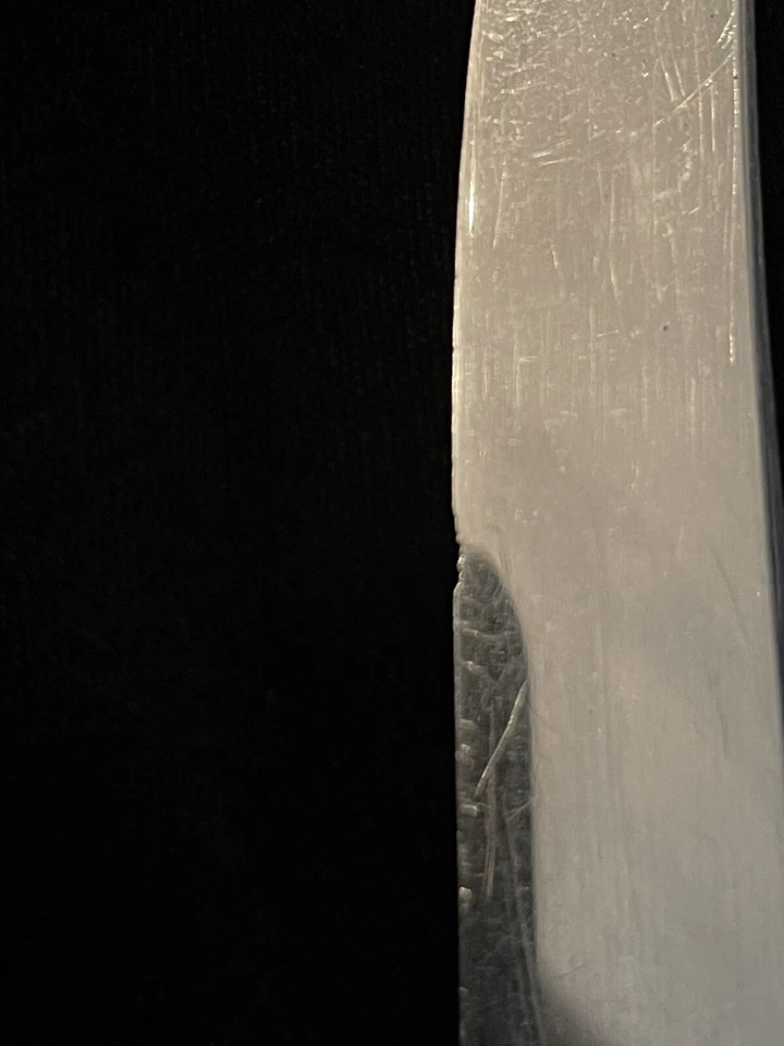 Faca de jantar Francis I by Birks prata esterlina lâmina francesa 9 5/8" talheres - Imagem 3 de 4