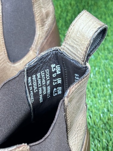 🔥Botas Chelsea Wolverine BLVD de cuero marrón sin cordones | W990121 | Para hombre 8,5 D - Imagen 12 de 15