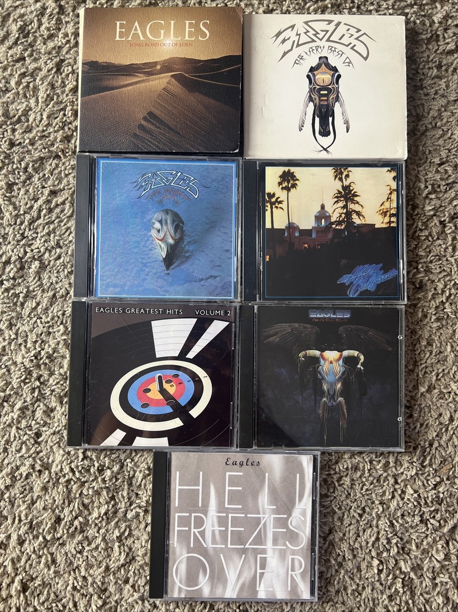 9 Eagles Cds Hotel California Long Road Out Of Eden Greatest Hits