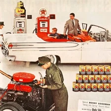 1958 Texaco Oil Havoline Motor Oil Advertisement Gasoline Automobilia DWII22