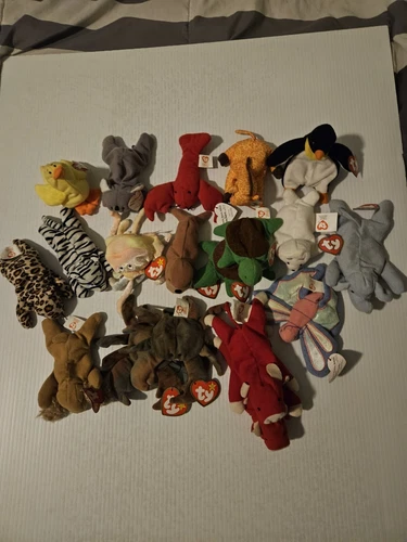 READ Vtg Ty Teenie Beanie Babies Lot Of 19 W/ Tags 90s Mcdonalds