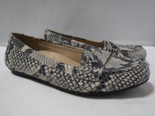 G16 Women's VIONIC Larrun Natural Snake Print Comfort Walking Loafer Shoes Flats