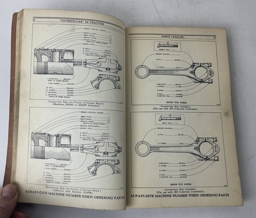 (1941) Catalogo ricambi cingolato trattore diesel CAT Caterpillar D6 2H3248 - 2H8966 - Foto 10 di 18