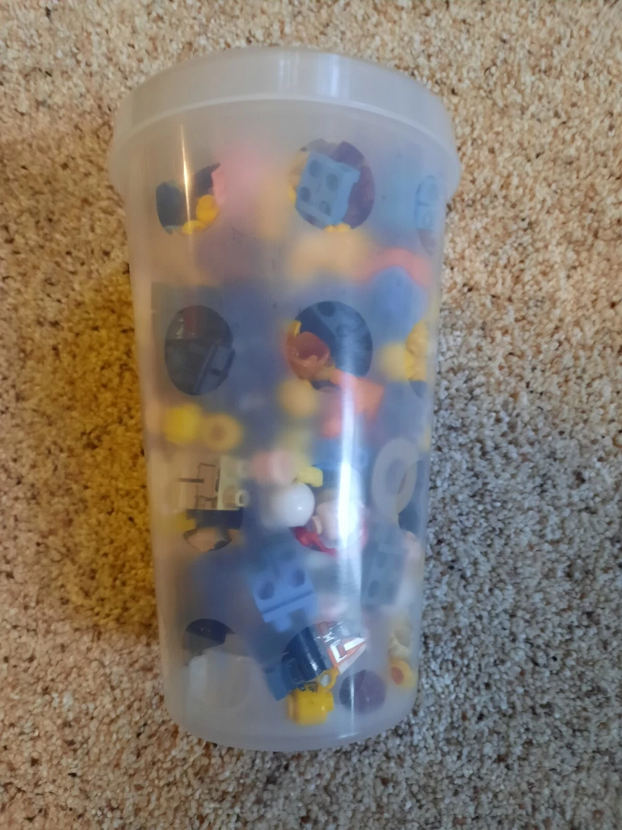 Full lego pick brick cup of Lego minifigures parts and with accessories | eBay