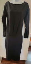 PEPE RUNA Full length Medium BLACK DRESS - Full sleeves , 100 Cotton 32" Waist