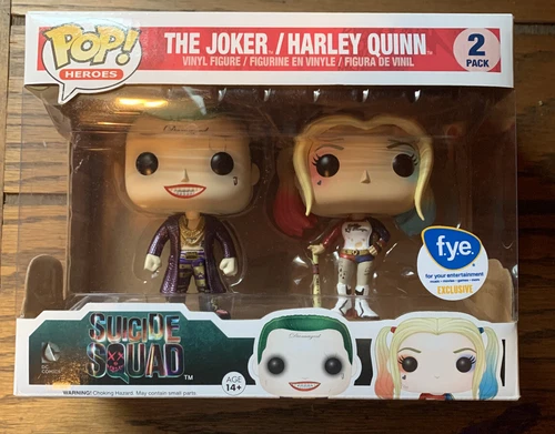 Funko Pop! The Joker & Harley Quinn (Metallic) 2-pk - FYE Exclusive