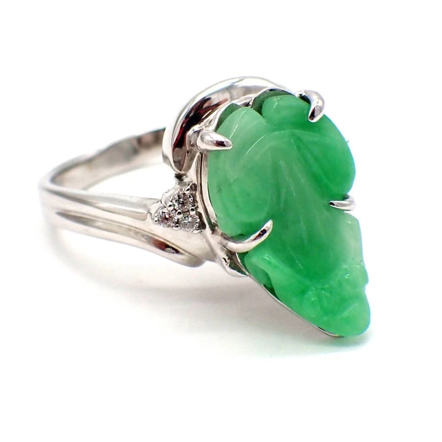 Frog jade ring online