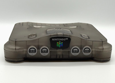 NEW Nintendo 64 N64 Limited Clear Smoke Custom Console Multi-Color LED Rare