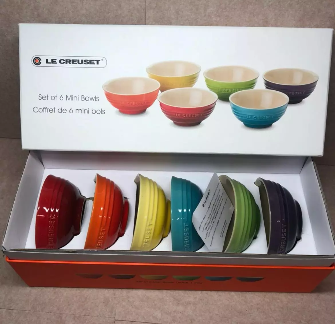 Le creuset rainbow clearance bowls