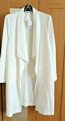 black longline waterfall jacket