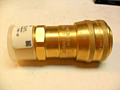 CAF6534K41 - mcmaster carr quick disconnect socket 0.75 - 1.0 X 12 Brass, New