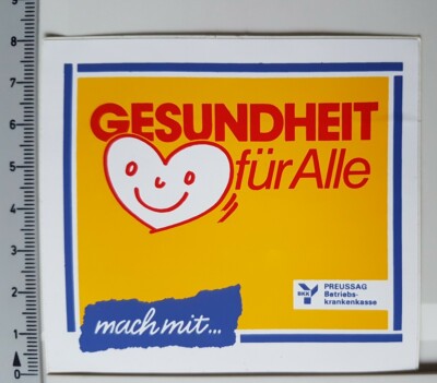 Sticker sticker health Preussag BKK (10188)