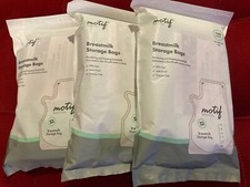 3 Packs Motif Medical Breastmilk 8oz Storage Bags 300 