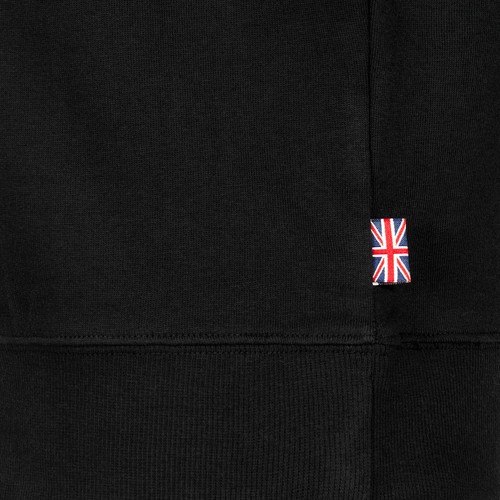 Lonsdale Black Classic Sweatshirt Sweater Embroidered Logo Slim Fit Pullover  - Picture 4 of 9