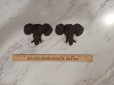 Elephant Wall Hook Cast Iron Key Coat Towel Hanger Cabin Lodge Antique Style