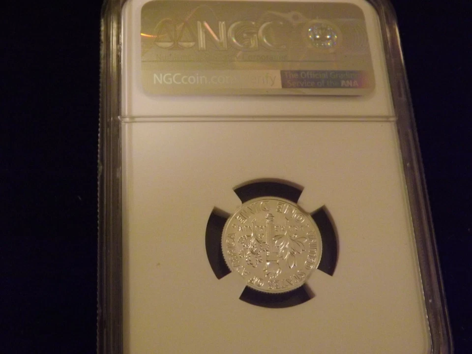 2018-S 10C REVERSE PROOF NGC PF 70 - Image 2 of 2