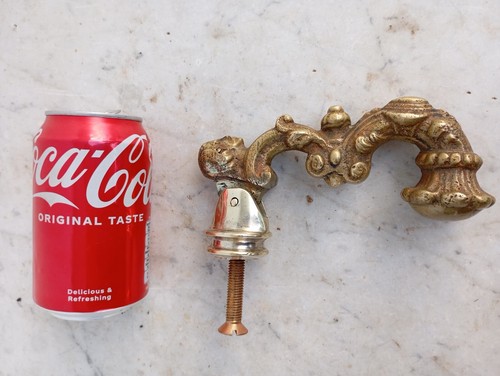Gorgeous Wise Men Figural Solid Brass Door Knocker Salvage Antique Old Hardware - Picture 8 of 17