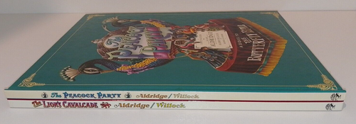2 x Vintage Alan Aldridge Hardcover Books The Lions Cavalcade and Peacock Party - Picture 3 of 24