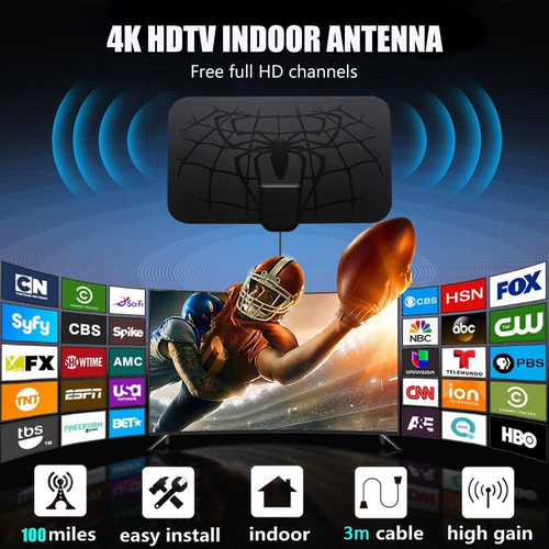 Antena de TV, Antena de TV para Smart TV de interior, Antenas de HDTV digital - Imagen 6 de 12