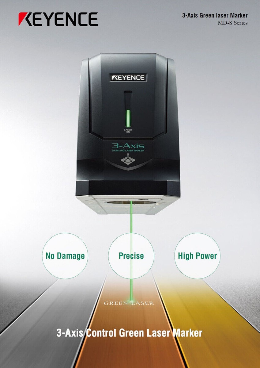 KEYENCE MD-S9910 LASER MARKER Engraver 532nm green wafer Rofin