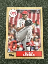 2022 Topps Archives 1987 Design Nick Lodolo RC Cincinnati Reds #201