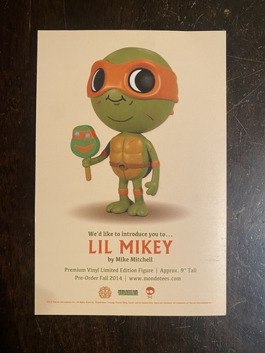 SDCC 2014 Postkarte Teenage Mutant Ninja Turtles Michelangelo 90er Ice Cream Mondo - Bild 4 von 7
