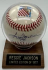 Reggie Jackson Signed Baseball Rawlings Yankees Autograph Limited 345/1977 COA
