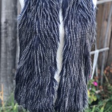 Mossimo Y2k Ladies Blue Long Faux Fur Vest Jacket Size S 4-8
