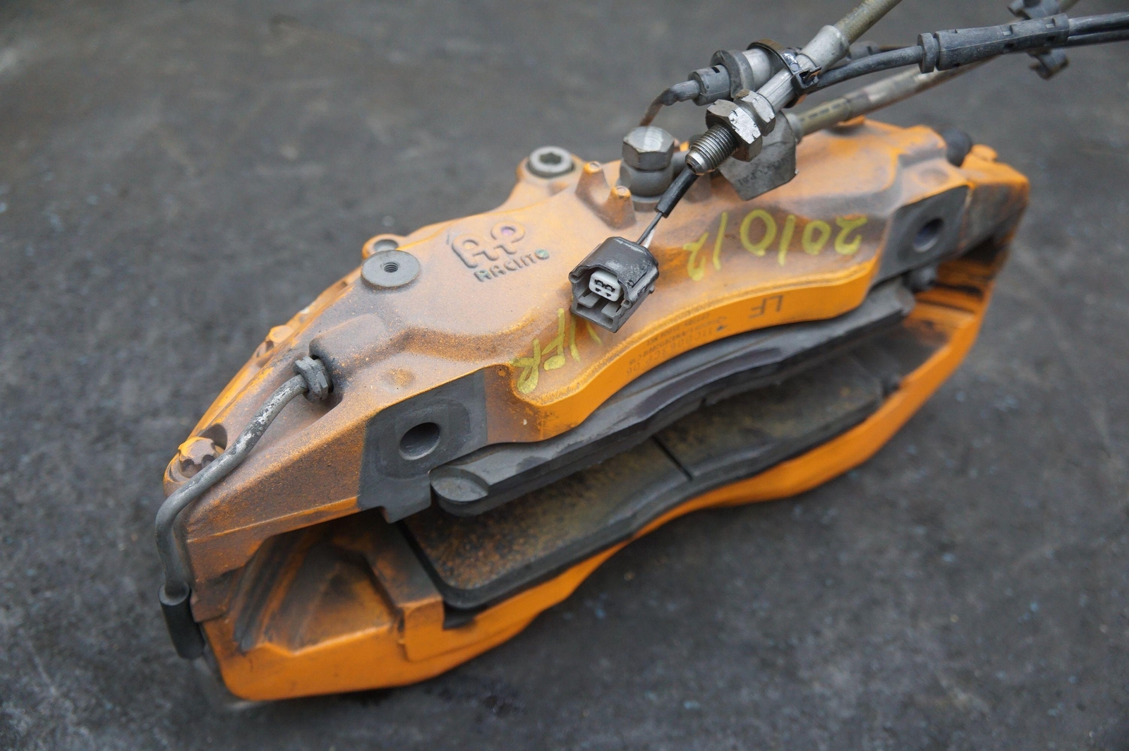 Front Left Driver Side Brake Caliper CCM Orange 11C0063CP.06 OEM McLaren 570S 17