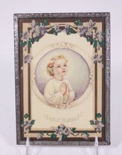 ML Cooper Hope of the World 40s Vtg 5x7 Praying Child Print A Devo Product G-15
