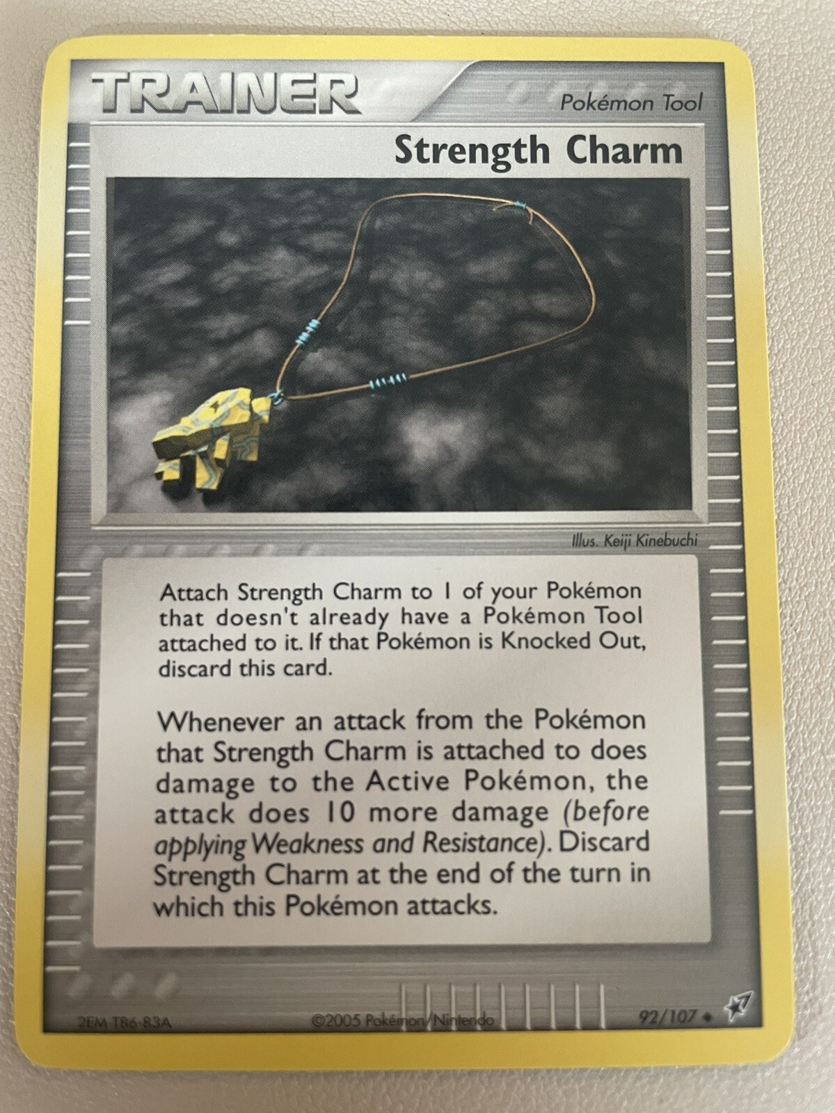 Pokémon TCG Strength Charm EX Deoxys 92/107 Regular Uncommon NM