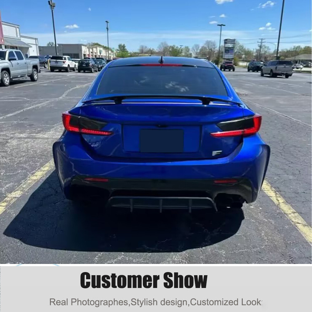 For Lexus RCF RC F Real Carbon Bodykit Front Bumper Lip Side Skirt