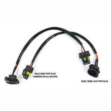 HID Wire Harness Cable Ballast to Socket Plug 5202 2504 9009 Two Pieces 