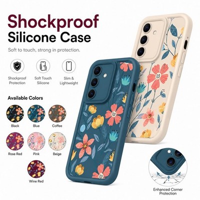 Silikonhülle mit Muster für Samsung Galaxy S26 Ultra S25 S24 A57 A17 A16 A15 A37