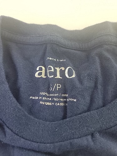 Aeropostale Women's Navy Classic Crew Neck Shirt Size S/P. - Picture 7 of 7