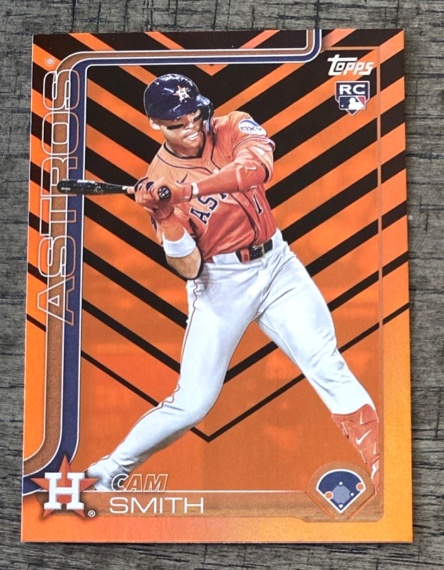 Cam Smith 2025 Topps Update Rookie Holiday Foil SP Astros RC #US298