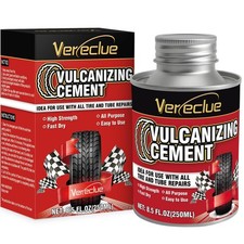 Chemical Vulcanizing Cement, Clear Tire Repair Glue, All Purpose Rubber Cemen...