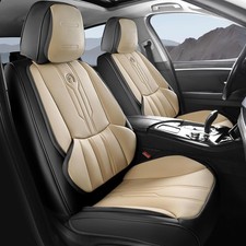 Pickup Seat Covers Custom Fit For Dodge Ram Front Seat Beigeblack