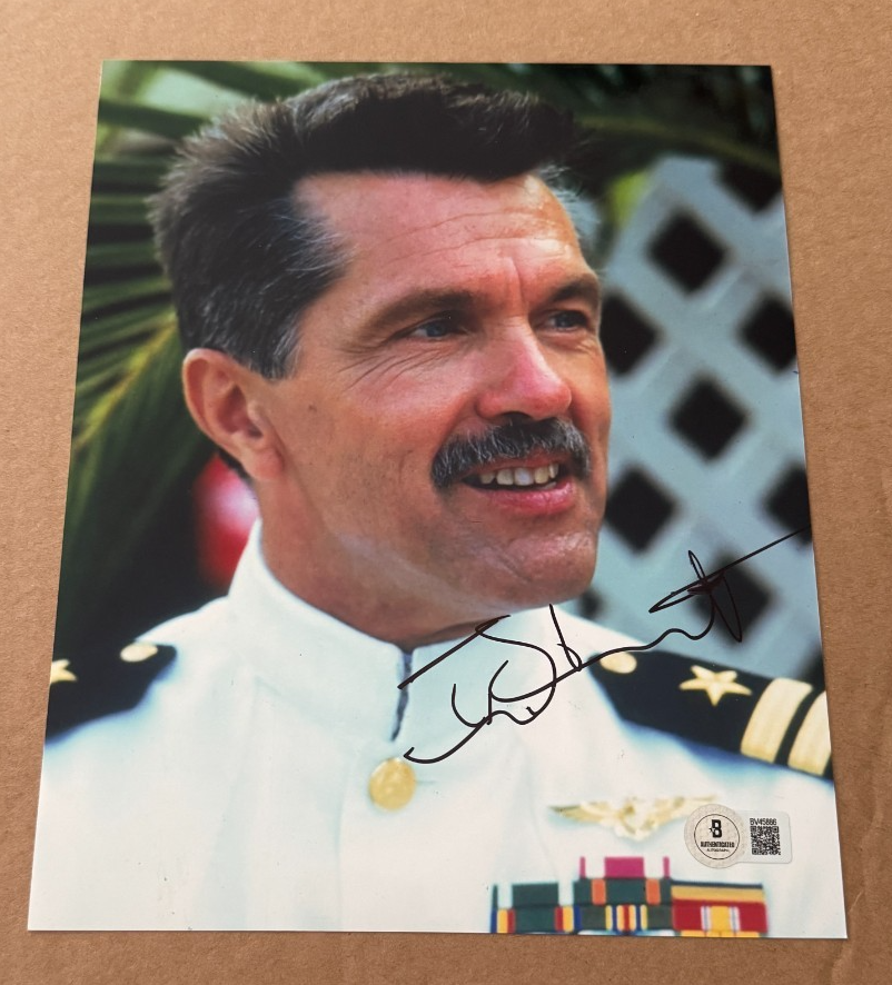 TOM SKERRITT Autographed Signed TOP GUN 8X10 PHOTO BECKETT COA HAND #3 
